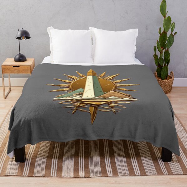 Item preview, Golden Sunburst with Obelisk & Sphinx | Elysium Echoes Icon 01 designed and sold by Shift-Bloom.