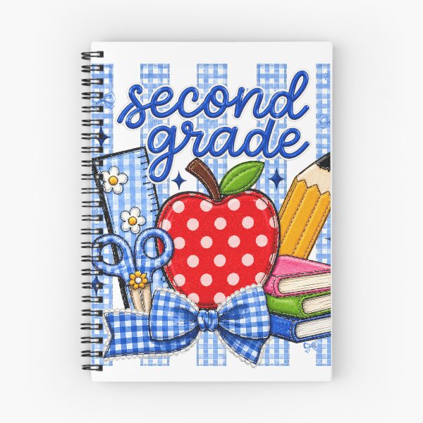 Item preview, Striped Preppy Second Grade Blue Gingham Apple Pencil Back To School Teacher designed and sold by VGAfanatic.