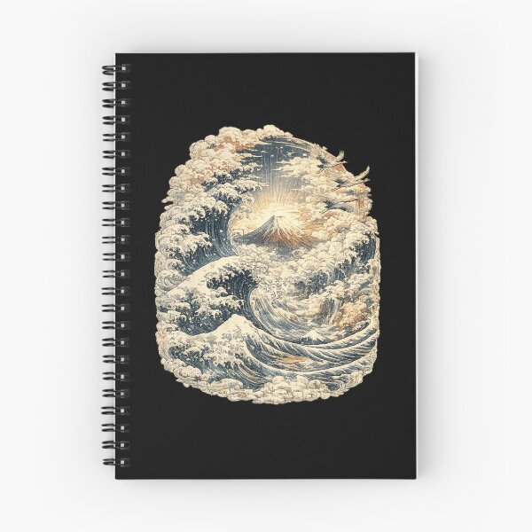 Item preview, Mount Fuji & Great Waves | Vintage Japanese Ukiyo-e Ocean Landscape Art designed and sold by MrDev.
