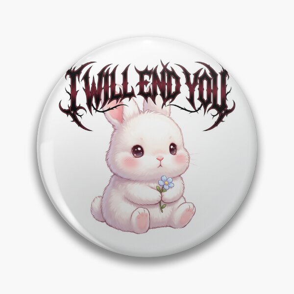 Item preview, Cute Bunny Aggressive Threat Funny Inappropriate Design designed and sold by LunaMarkos.