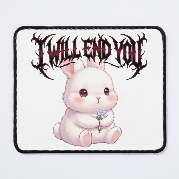 Item preview, Cute Bunny Aggressive Threat Funny Inappropriate Design designed and sold by LunaMarkos.