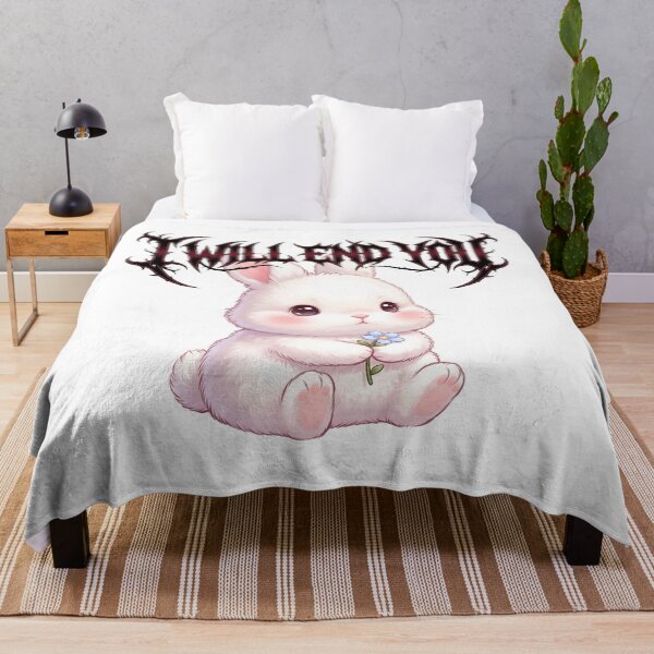 Item preview, Cute Bunny Aggressive Threat Funny Inappropriate Design designed and sold by LunaMarkos.