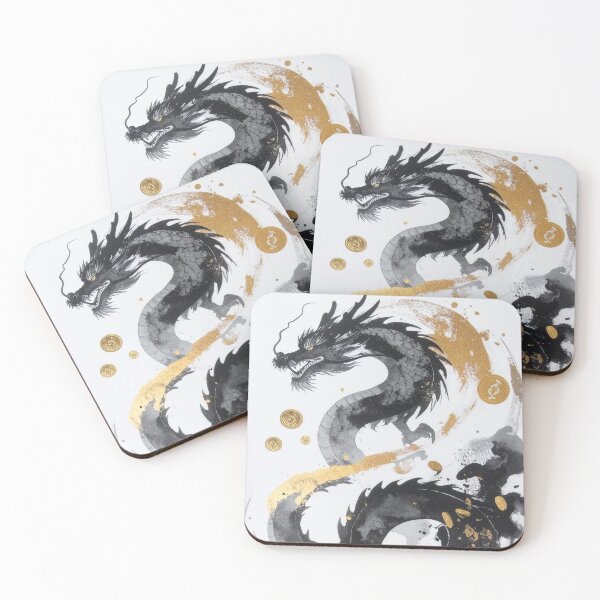 Item preview, Rising Dragon Ink Art Good Fortune Design designed and sold by MythicFortune .