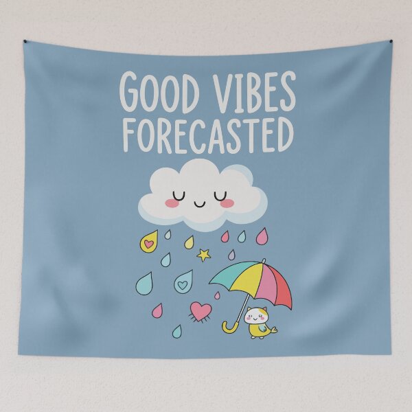 Item preview, Good Vibes Forecasted (Happy Cloud) designed and sold by Amir Faysal.