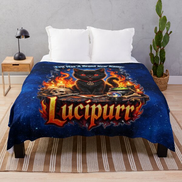 Item preview, Lucipurr – Evil Has a Brand New Name | Gothic Black Cat Occult T-Shirt Design designed and sold by MysticOzzy.