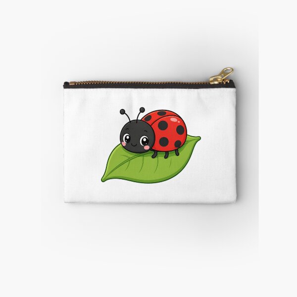 Item preview, Cute Ladybug on Leaf Kawaii Cartoon Nature Design designed and sold by Seculinator.