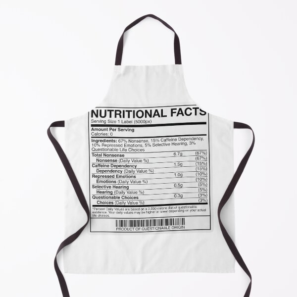 Item preview, Funny Nutritional Facts Label Inappropriate Humor Parody Design  designed and sold by LunaMarkos.