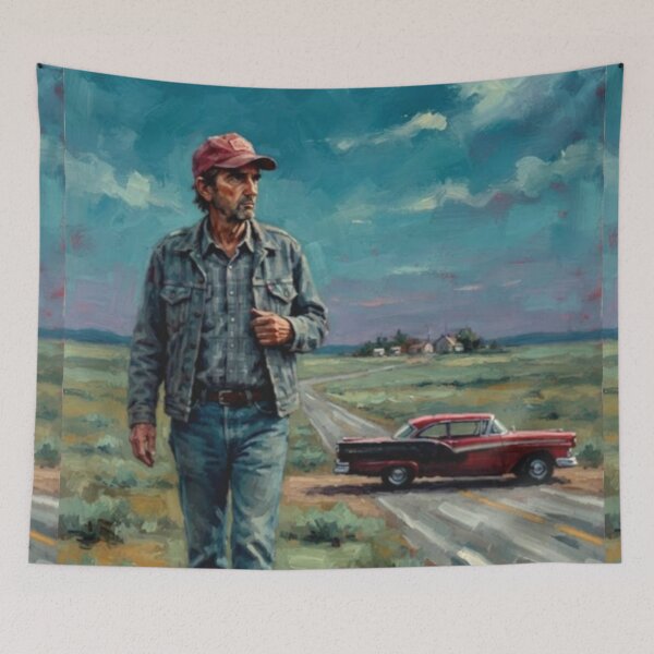 Item preview, Paris, Texas Retro Road Movie Indie Drama Tribute Art Poster designed and sold by Art's Diner.