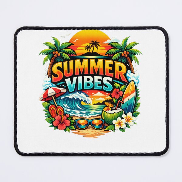 Item preview, Summer Vibes Tropical Beach Sunset Vacation designed and sold by Red  Corason ⭐⭐⭐.