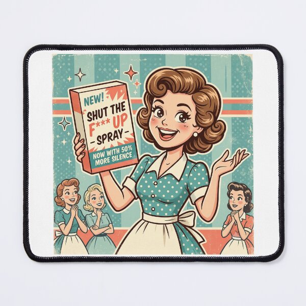 Item preview, Retro Vintage Ad Parody Funny Inappropriate Dark Humor Design designed and sold by LunaMarkos.