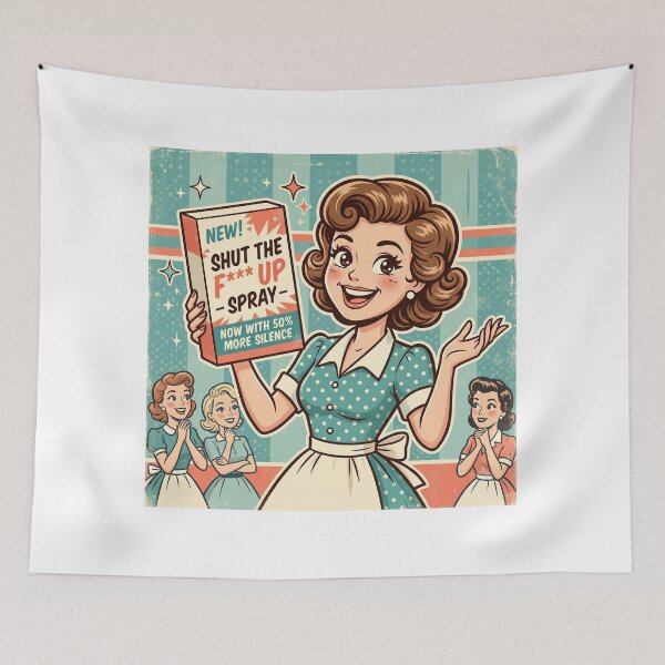 Item preview, Retro Vintage Ad Parody Funny Inappropriate Dark Humor Design designed and sold by LunaMarkos.