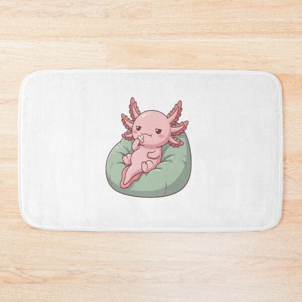 Item preview, Cute Axolotl Relaxing Eating Popcorn designed and sold by Ella_Sketch.