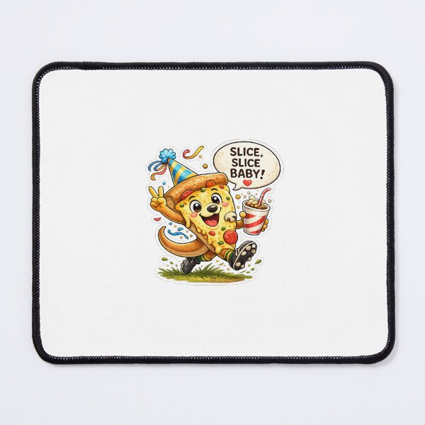 Item preview, Pizza with Party Hat  designed and sold by Raj Studio.