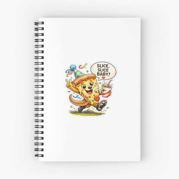 Item preview, Pizza with Party Hat  designed and sold by Raj Studio.