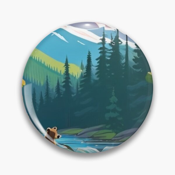 Item preview, Landscape - Brown Bear, Stylized Nature Scene designed and sold by World-Pets.