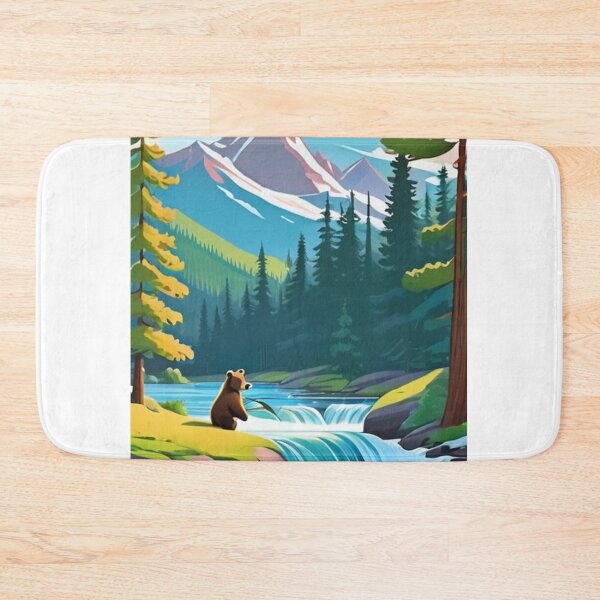 Item preview, Landscape - Brown Bear, Stylized Nature Scene designed and sold by World-Pets.