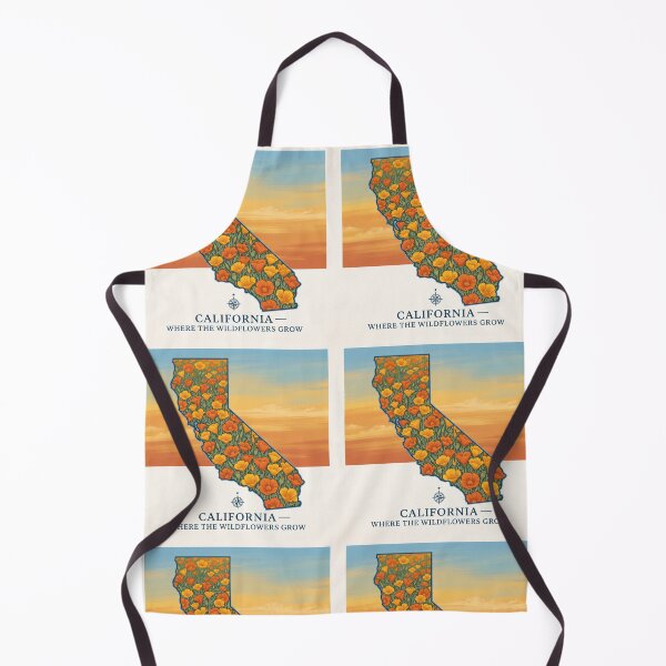 Item preview, California Poppy Shirt – State Outline Wildflower Pride Sunset Palette Tee designed and sold by DmaarGroup.