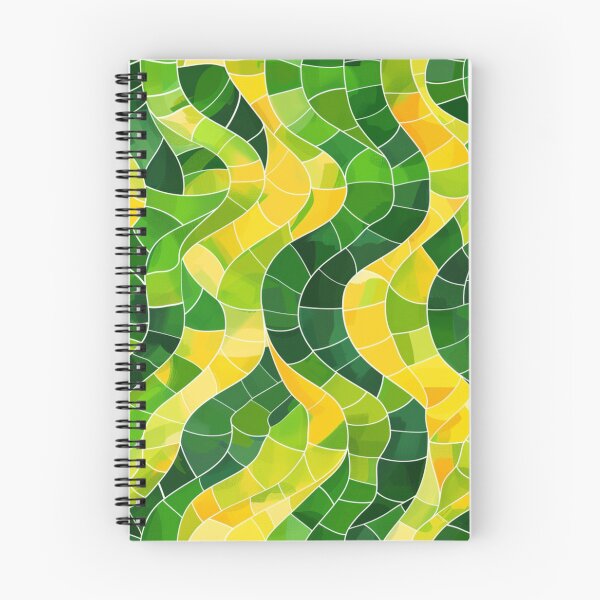 Item preview, Geometric Green and Yellow River Dress designed and sold by CollegeTown.