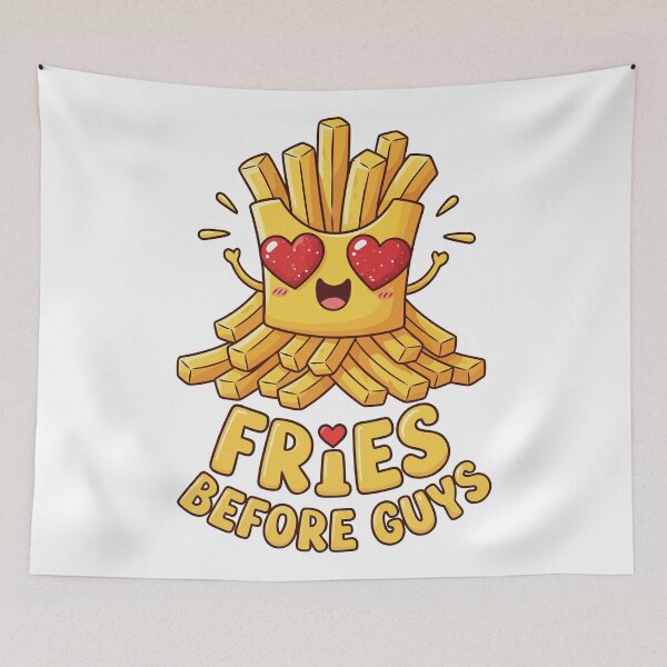 Item preview, Fries Before Guys Funny Cute Kawaii French Fries designed and sold by Amir Faysal.