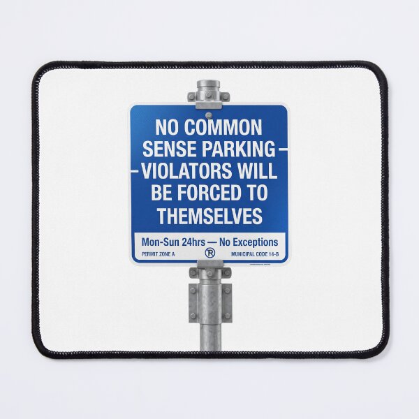 Item preview, Funny Parking Sign Parody Inappropriate Humor Design designed and sold by LunaMarkos.