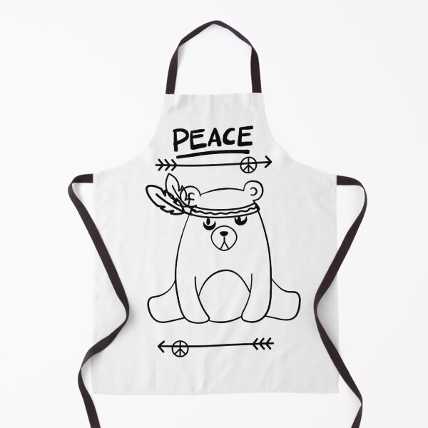 Item preview, Peace Bear- Cute Boho Teddy Graphic designed and sold by GentleChaosArt.