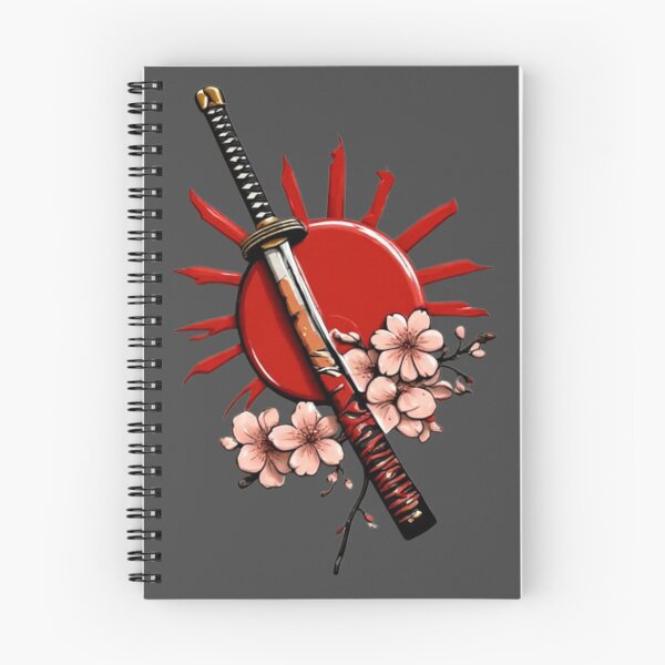 Item preview, Samurai Katana with Red Sun & Cherry Blossom | Elysium Echoes Icon 01 designed and sold by Shift-Bloom.