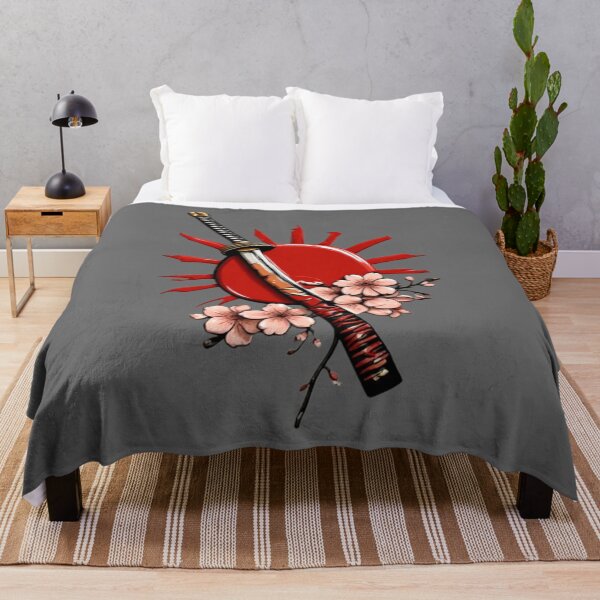 Item preview, Samurai Katana with Red Sun & Cherry Blossom | Elysium Echoes Icon 01 designed and sold by Shift-Bloom.