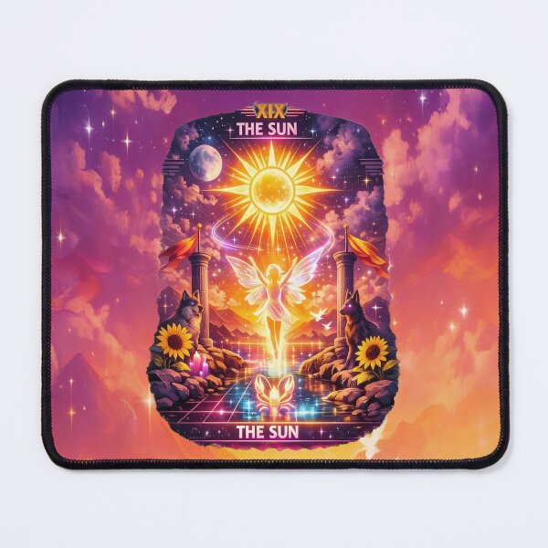 Item preview, Neon Vaporwave Tarot Illustration – The Sun designed and sold by MysticOzzy.