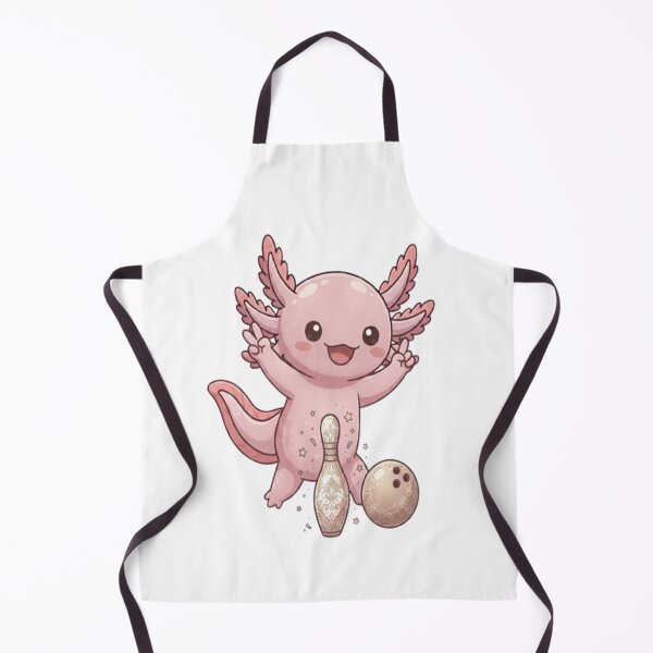 Item preview, Cute Axolotl Playing Bowling Game designed and sold by Ella_Sketch.