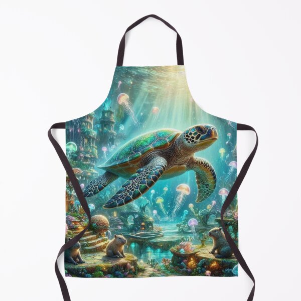 Item preview, Ocean Guardian – Fantasy Sea Turtle Dreamscape designed and sold by Dogandesighn.