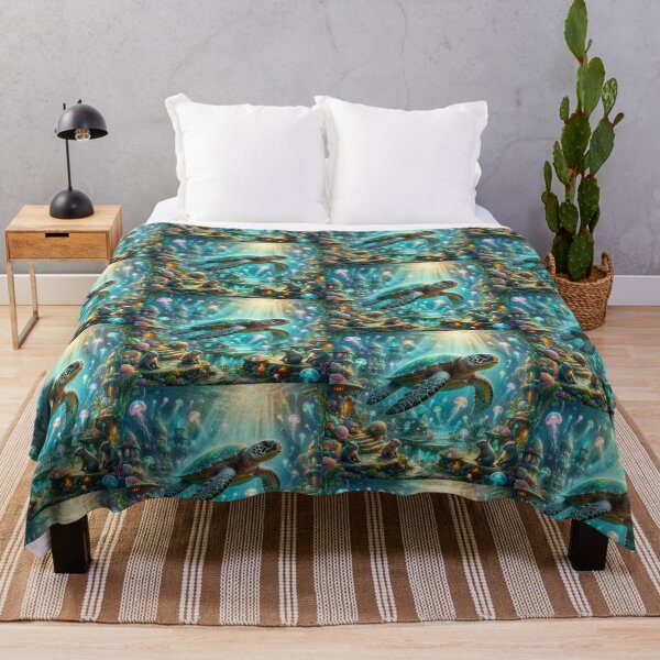 Item preview, Ocean Guardian – Fantasy Sea Turtle Dreamscape designed and sold by Dogandesighn.