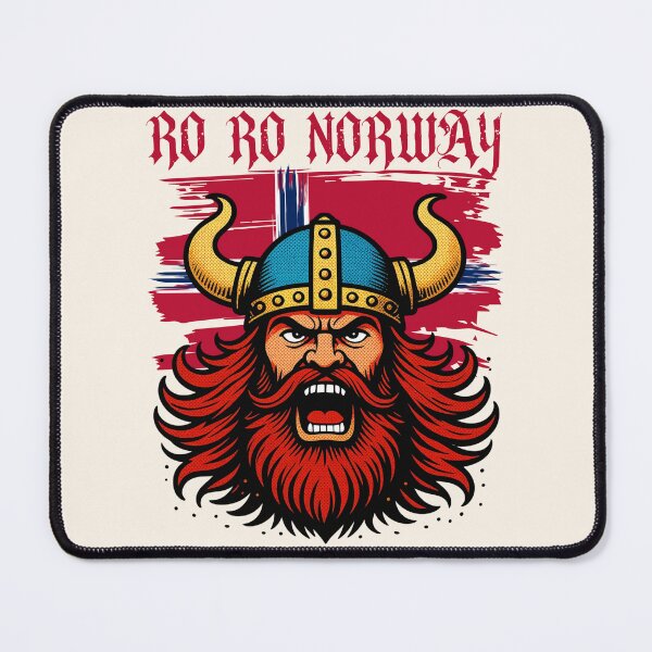 Item preview, Retro Patriotic Viking Ro Ro Norway designed and sold by legendaryskins.