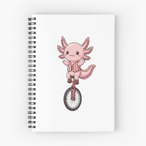 Item preview, Cute Axolotl Riding Red Unicycle designed and sold by Ella_Sketch.