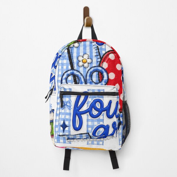 Item preview, Striped Preppy Fourth Grade Blue Gingham Apple Pencil Back To School Teacher designed and sold by VGAfanatic.