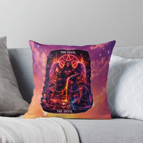 Item preview, XV – THE DEVIL (Vaporwave Tarot Edition) designed and sold by MysticOzzy.