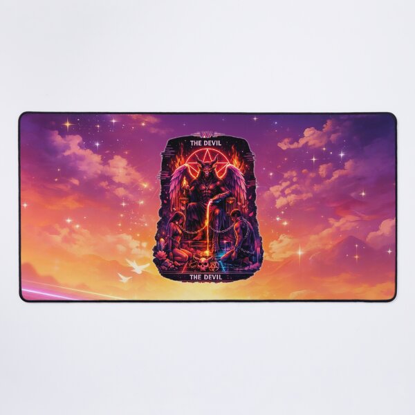 Item preview, XV – THE DEVIL (Vaporwave Tarot Edition) designed and sold by MysticOzzy.