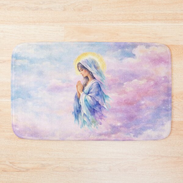Item preview, Holy Mother in Prayer — Sacred Watercolor Art designed and sold by MysticOzzy.
