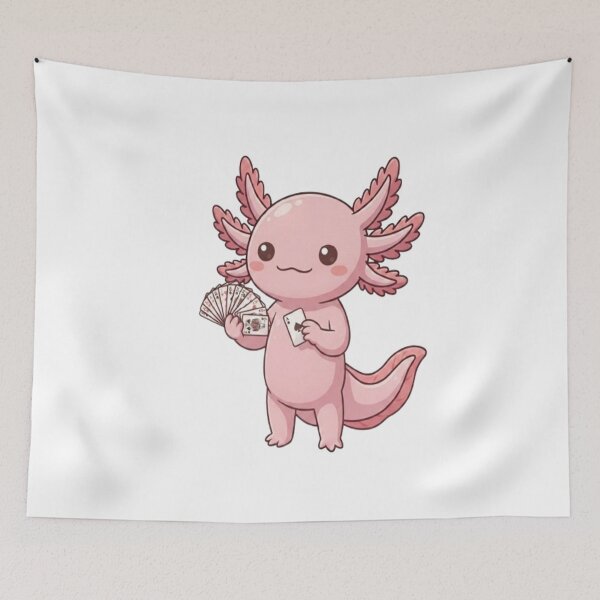 Item preview, Cute Axolotl Playing Card Game designed and sold by Ella_Sketch.