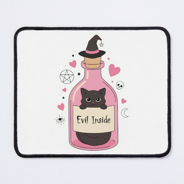 Item preview, Cute Gothic Black Cat Potion Bottle Sticker | Kawaii Witchcore Halloween Design designed and sold by Mahilis.
