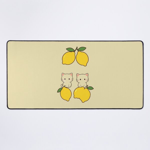 Item preview, Two Kawaii Kittens on Lemons - Cute Summer Design designed and sold by Natalia-Vlad.