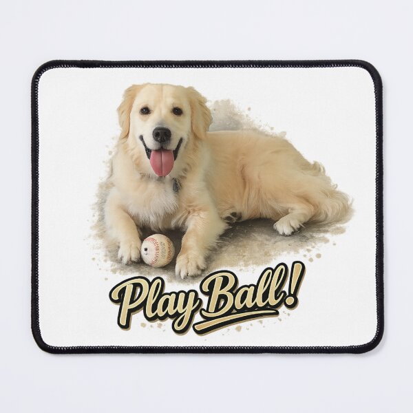 Item preview, Play Ball! Cute Tucker Golden Retriever Baseball T-Shirt designed and sold by No Kings Bling.