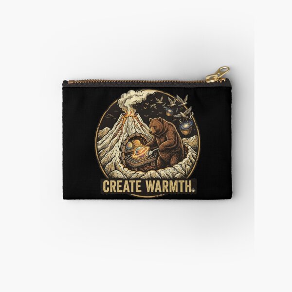 Item preview, Create Warmth – Cosmic Bear Volcano Art designed and sold by Dogandesighn.