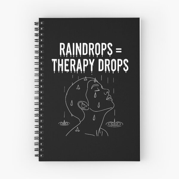 Item preview, Raindrops Are Therapy Drops Minimalist Pluviophile designed and sold by Amir Faysal.
