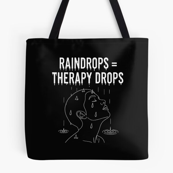 Item preview, Raindrops Are Therapy Drops Minimalist Pluviophile designed and sold by Amir Faysal.