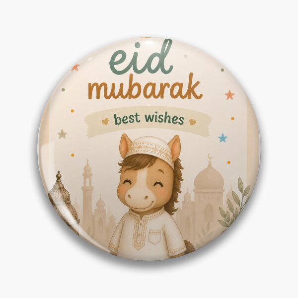Item preview, Eid Mubarak Plushie Horse designed and sold by Naim Choudhury.