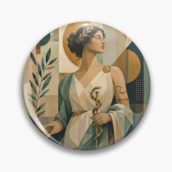 Item preview,  Hygieia, Greek Goddess of health painting. designed and sold by GalleryKauffeld.