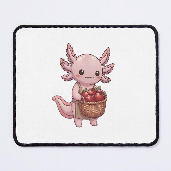 Item preview, Cute Axolotl Carrying Apple Basket designed and sold by Ella_Sketch.