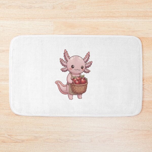 Item preview, Cute Axolotl Carrying Apple Basket designed and sold by Ella_Sketch.