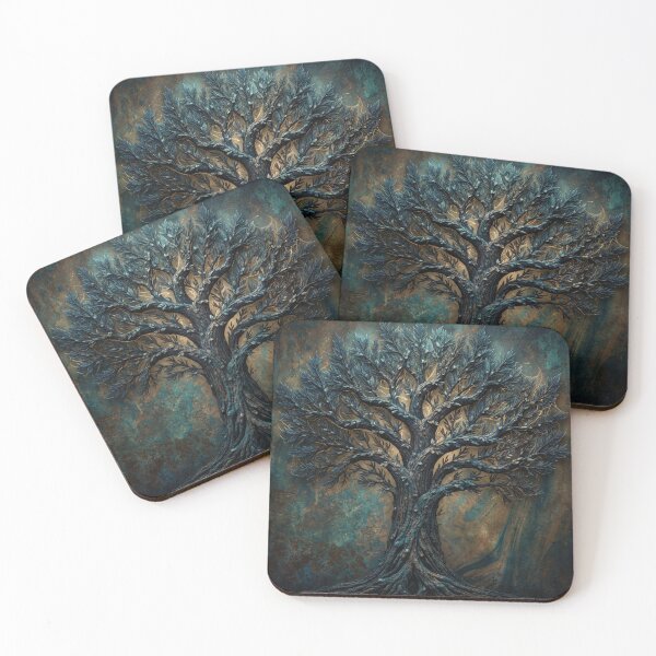 Item preview, Ancient Yggdrasil Tree of Life Rust designed and sold by WitchyBotanicaArt.