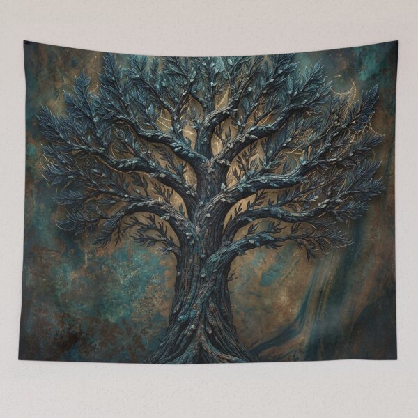 Item preview, Ancient Yggdrasil Tree of Life Rust designed and sold by WitchyBotanicaArt.